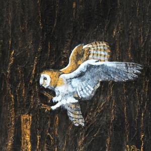 Sue Eaton Night Prowl acrylic ink on tissue