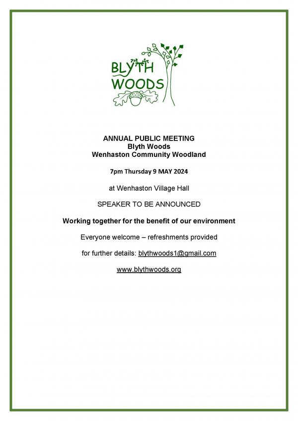 2024 Annual public meeting BWoods poster 1