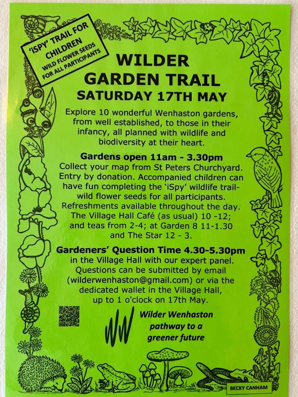 Wilder Wenhaston Garden Trail Poster