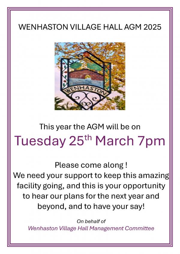 VHMC AGM 2025 poster